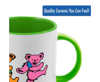 iCUP Inc Grateful Dead 14cm Ceramic Cappuccino Mug Dancing Bears Drinking Cup