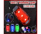 Safety Warning Lamp LED Tail Light Bicycle Cycling Back Rear Bike Helmet Running - Red
