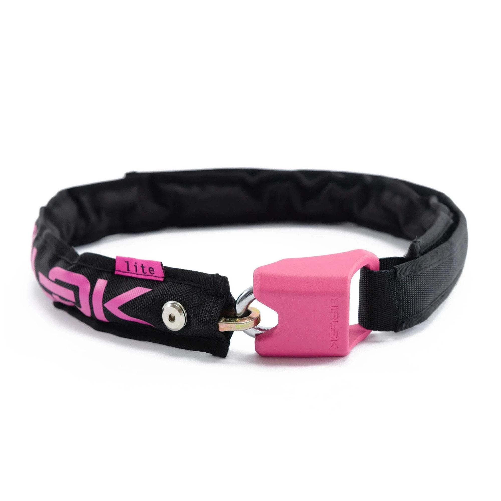 Hiplok Lite Wearable Bike Lock - Black/Pink