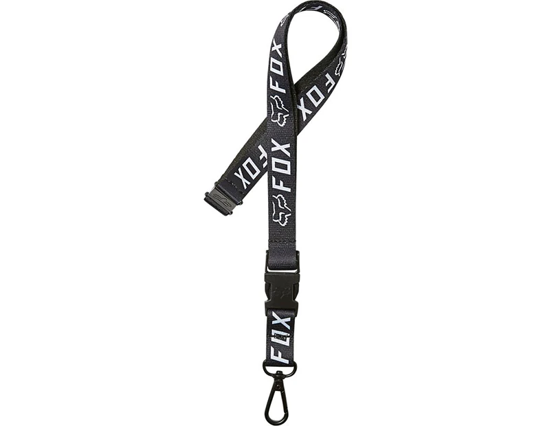 Fox Apex Lanyard - Black/White