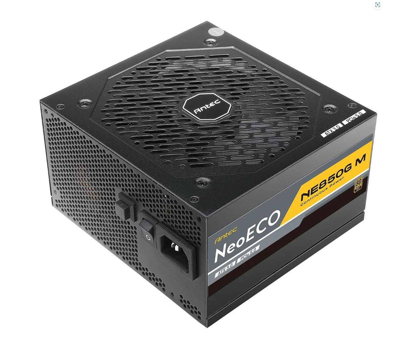 Antec NE 850w 80+ Gold Fully-Modular ATX 3.0 PCI-E 5.0 120mm Silent Fan Japanese Caps ATX Power Supply PSU