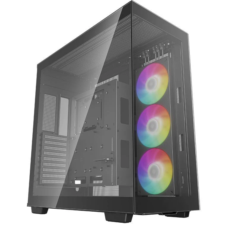 DeepCool CH780 Panoramic Tempered Glass ATX Case 1 x Pre-Installed Fans GPU up to 480mm USB3.04 Audio1 Type-C1