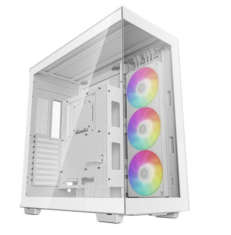 DeepCool CH780 White Panoramic Tempered Glass ATX Case 1 x Pre-Installed Fans GPU up to 480mm USB3.04 Audio1 Type-C1