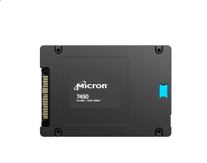 Micron 7450 Pro 1.92TB Gen4 NVMe Enterprise SSD U.3 6800 2700 MB s R W 800K 190K IOPS 365000TBW 1DWPD 2M hrs MTBF Server Data Centre 5yrs