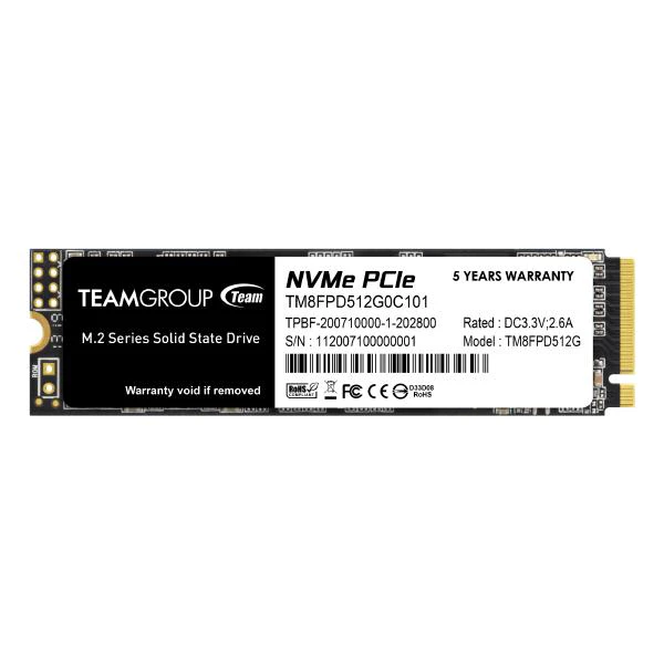 Team Group MP33 Pro 512GB, M.2 (2280), NVMe 1.3, R/W(Max