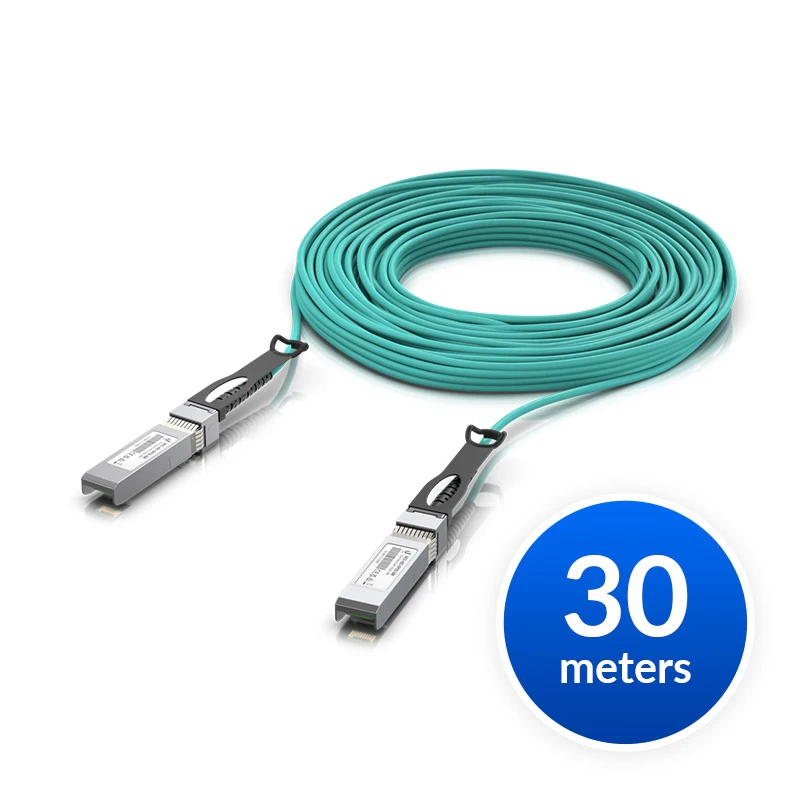 Ubiquiti UACC-AOC-SFP10-30M 10 Gbps Long-Range Direct Attach Cable, 30m Length, Long-range SFP+