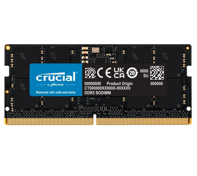 Crucial 24GB (1x24GB) DDR5 SODIMM 5600MHz CL46 Notebook Laptop Memory