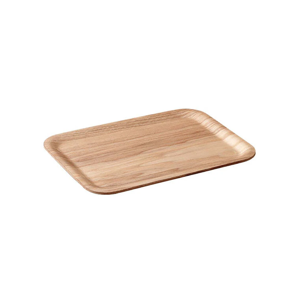 Kinto Willow Plywood Non-Slip Tray Food/Drinks Serving Rectangular 27cm Natural