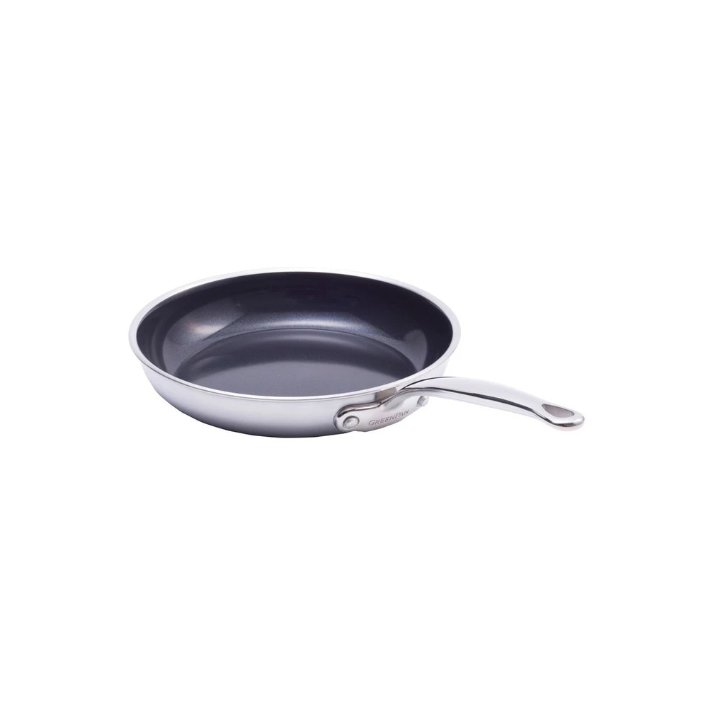 GreenPan Premiere Professional Stainless Steel Open Frypan 30cm Home Kitchen