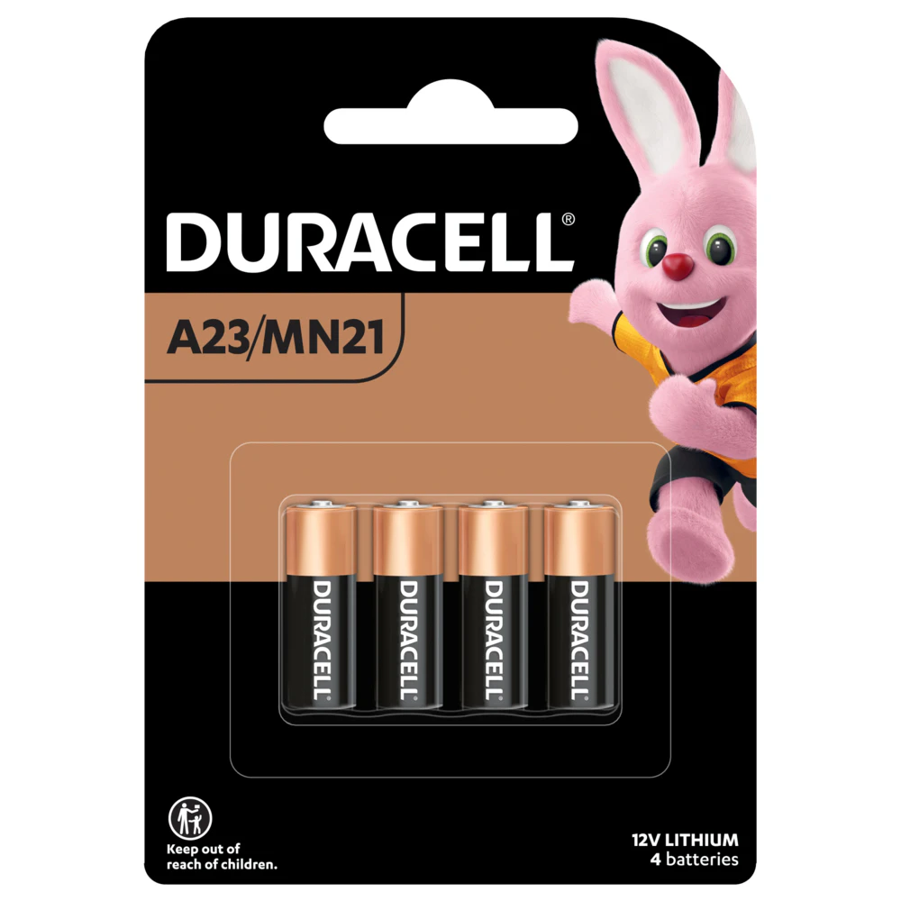 4pc Duracell Specialty MN21 Alkaline Battery Single Use Batteries