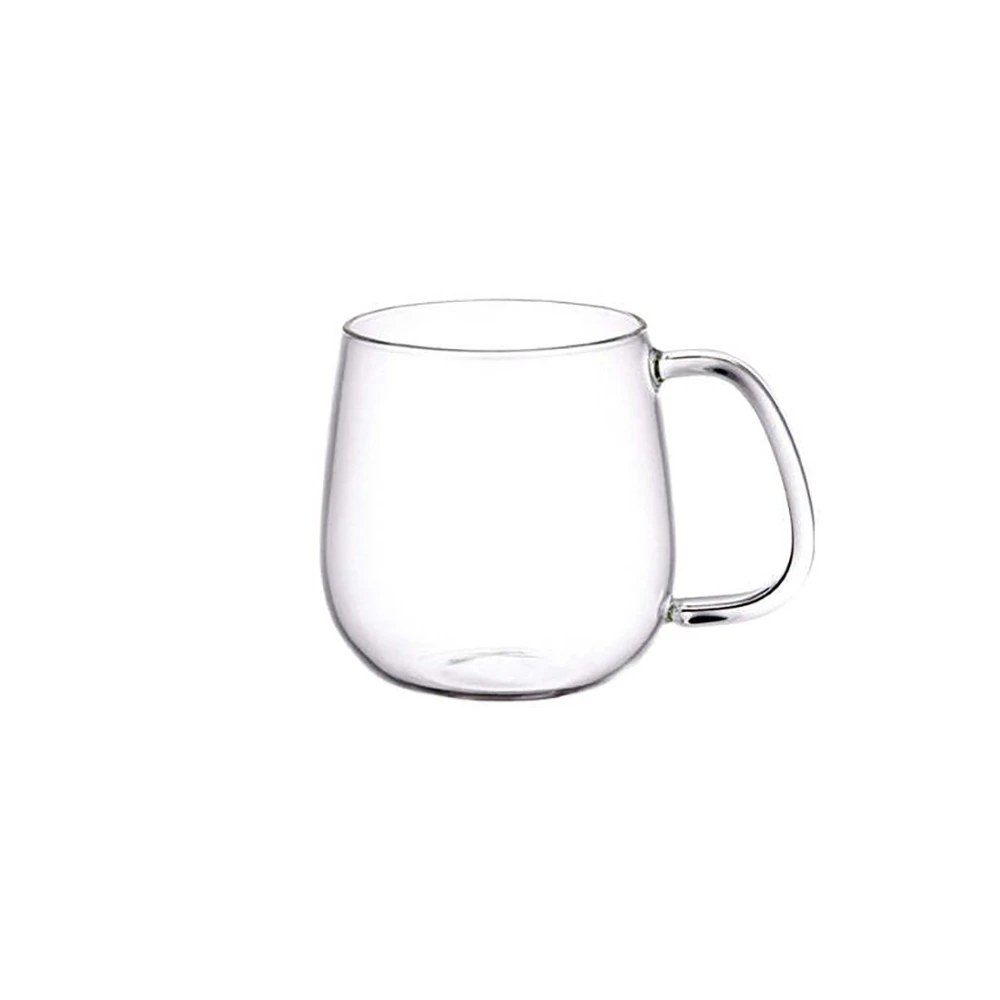 Kinto Unitea 450ml/12.5cm Glass Tea Cup/Coffee Mug Round w/ Handle Medium Clear