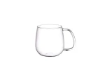 Kinto Unitea 450ml/12.5cm Glass Tea Cup/Coffee Mug Round w/ Handle Medium Clear