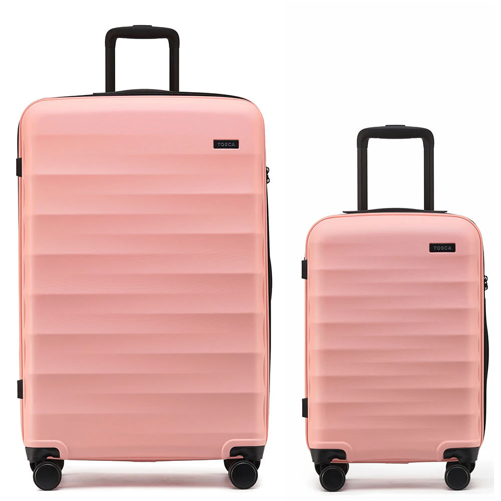 Tosca Interstellar 2.0 Hard Shell 20" & 30" Suitcase Luggage Set - Peach