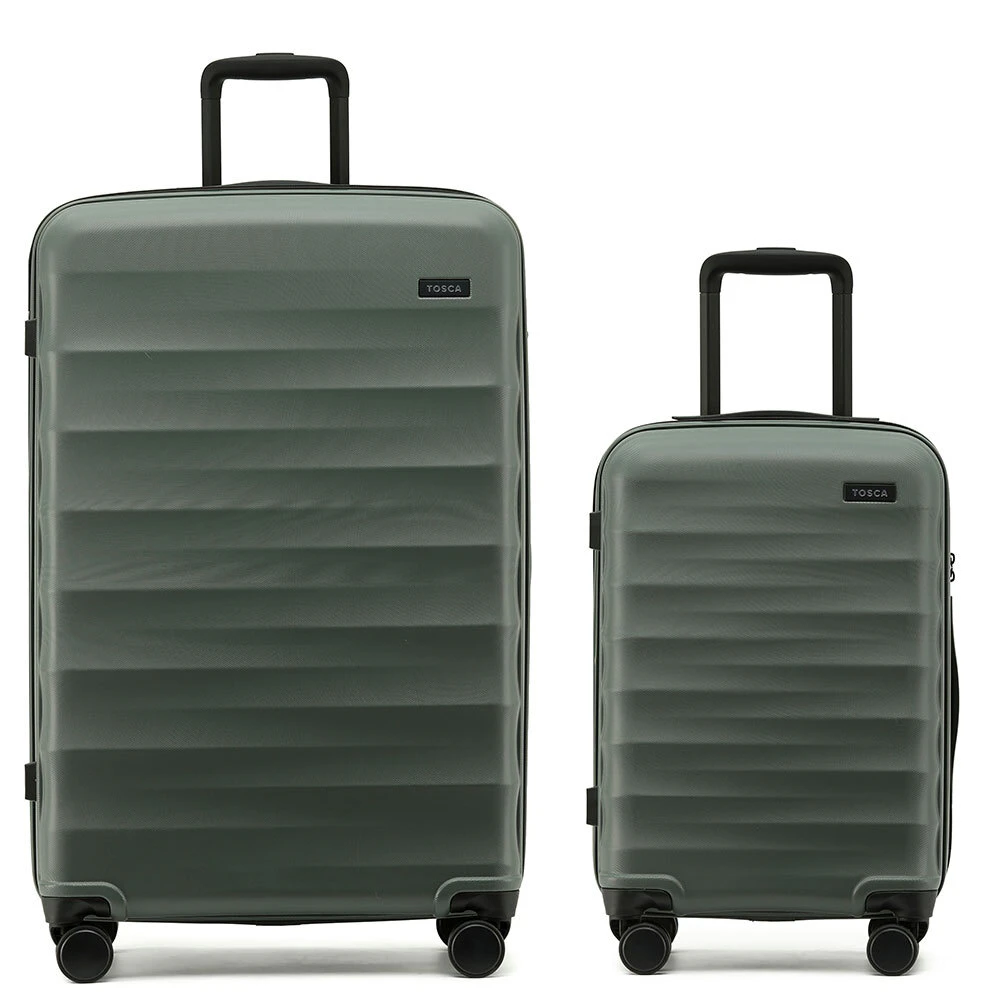 Tosca Interstellar 2.0 Hard Shell 20" & 30" Suitcase Luggage Set - Moss Green