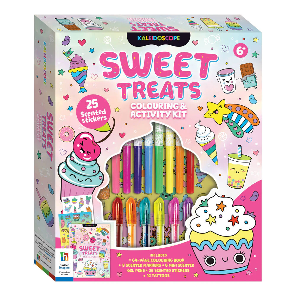 Kaleidoscope Colouring Sweet Treats Kids/Childrens Activity Art Kit 6Y+