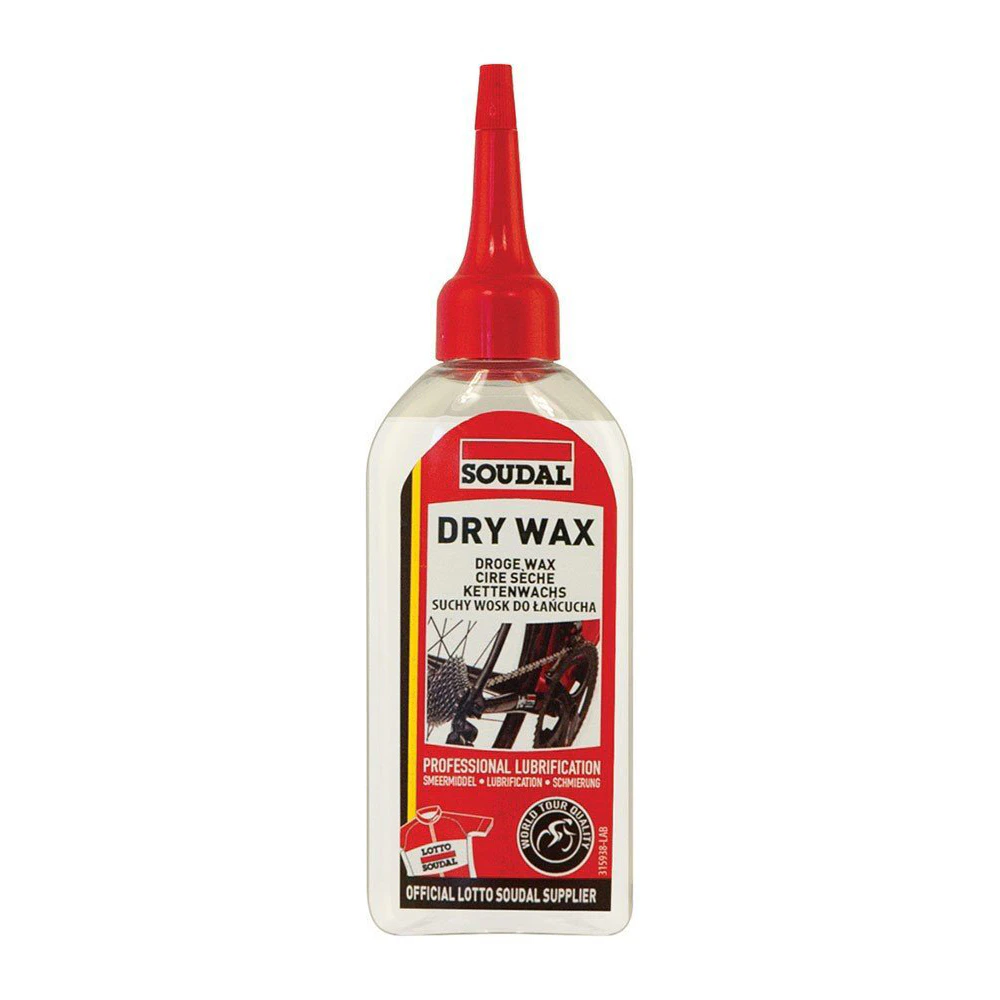 Soudal Bike/Bicycle Chain Dry Wax Lubricant Cycling Maintenance Bottle 100ml