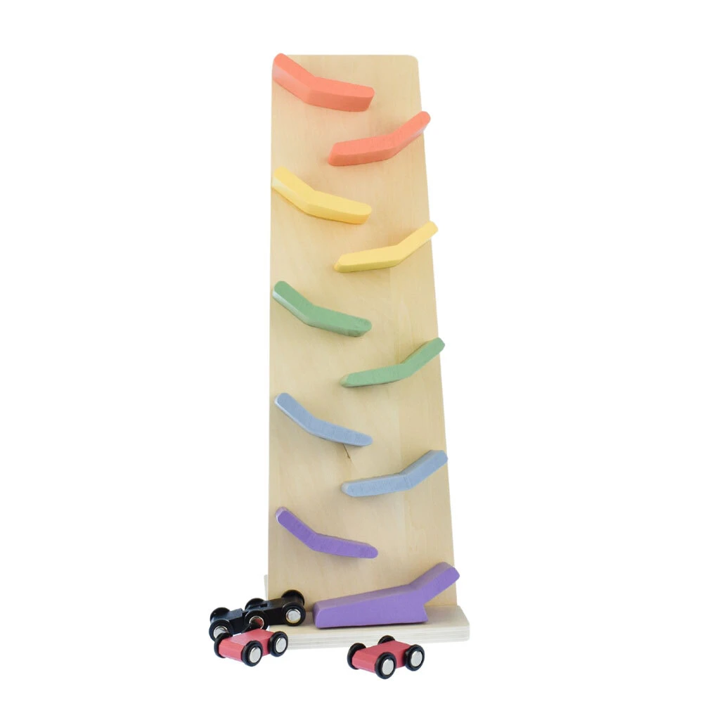 Kaper Kidz Sundae Wooden Rolling Car Tumble Tower Kids/Childrens Toy 18M+