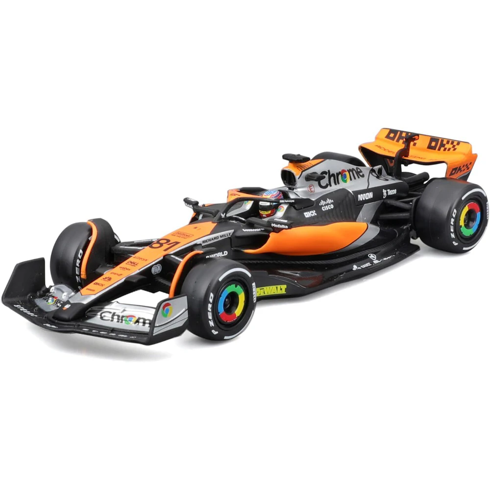 Bburago 1:43 2023 Formula 1 McLaren MCL60 No.81 Piastri WB Diecast Model 3+