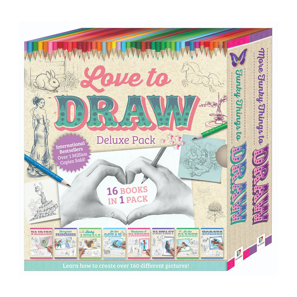 Kaleidoscope Love to Draw Binder Deluxe Pack Instruction Guide Drawing Book