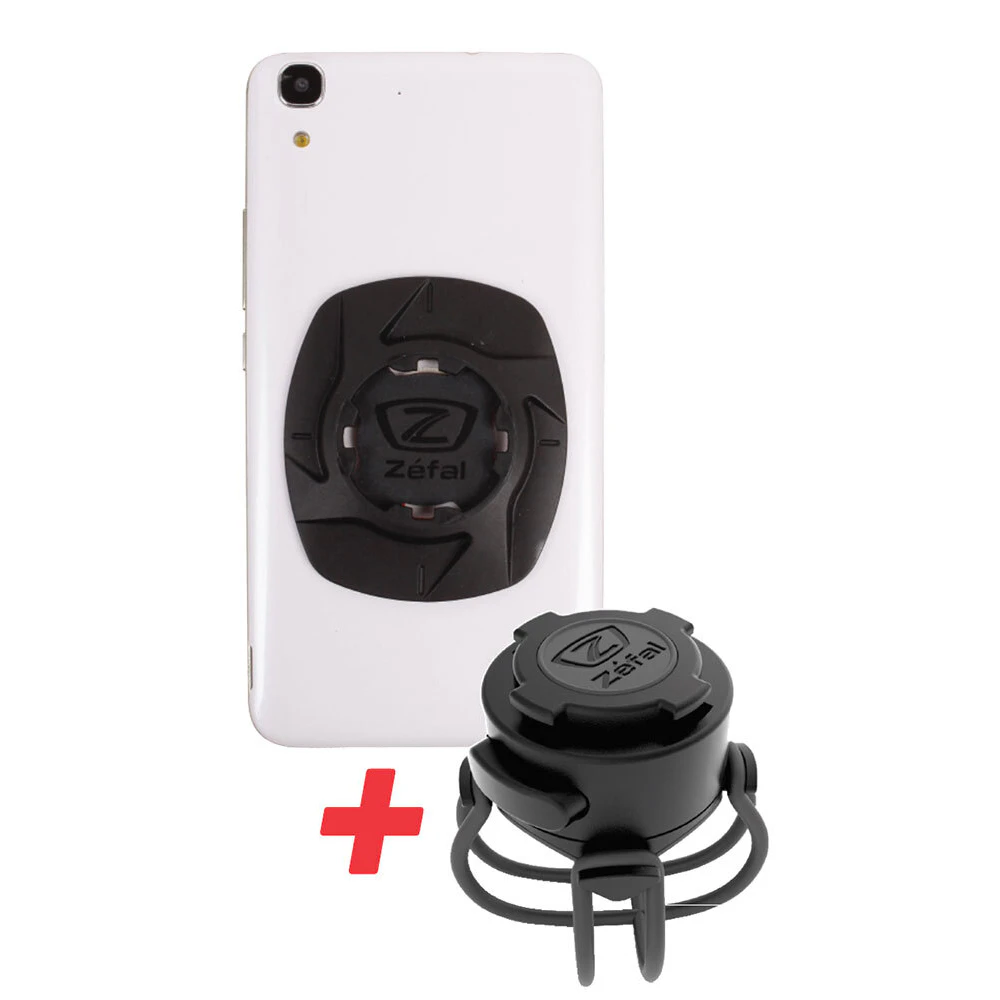 Zefal Universal Smart Phone Stick-On Mount Adaptor Kit For Bike/Bicycle Black