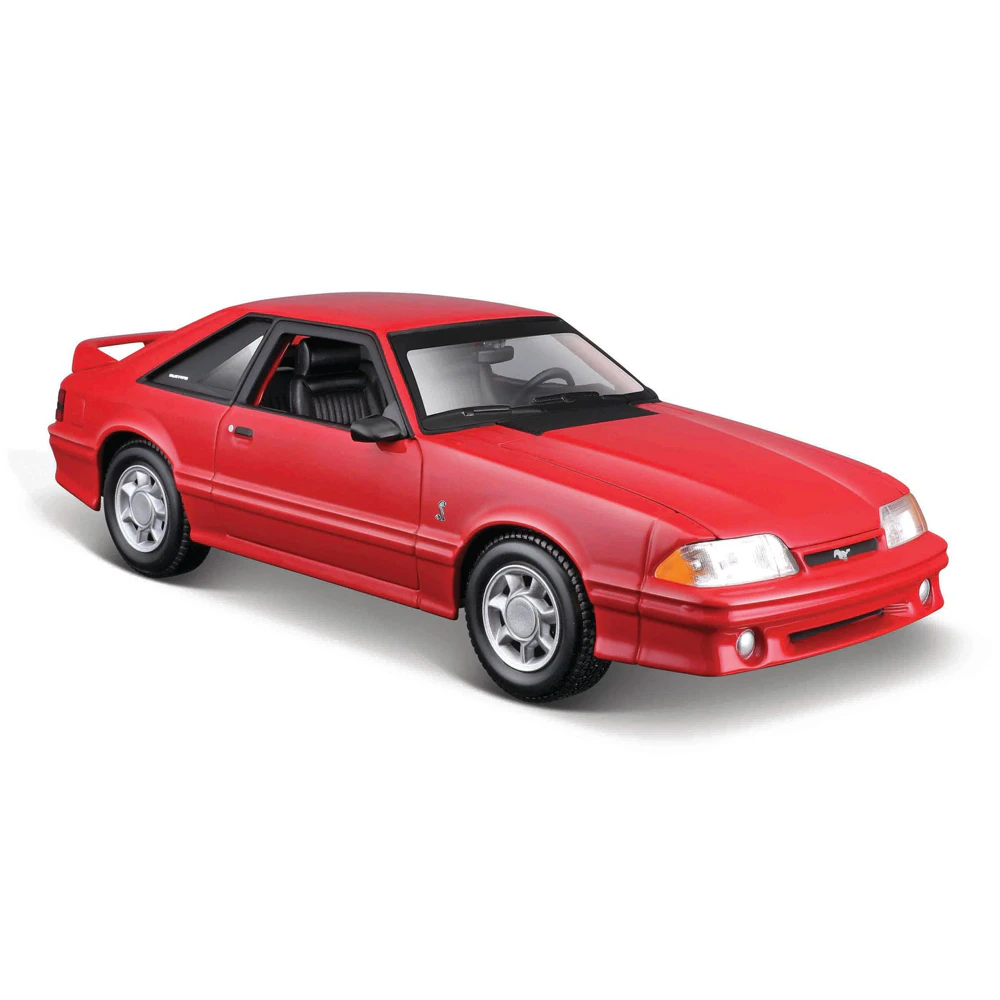 Maisto 1993 Ford Mustang SVT Cobra Diecast Display Model 1:24 Scale Toy Red 3+