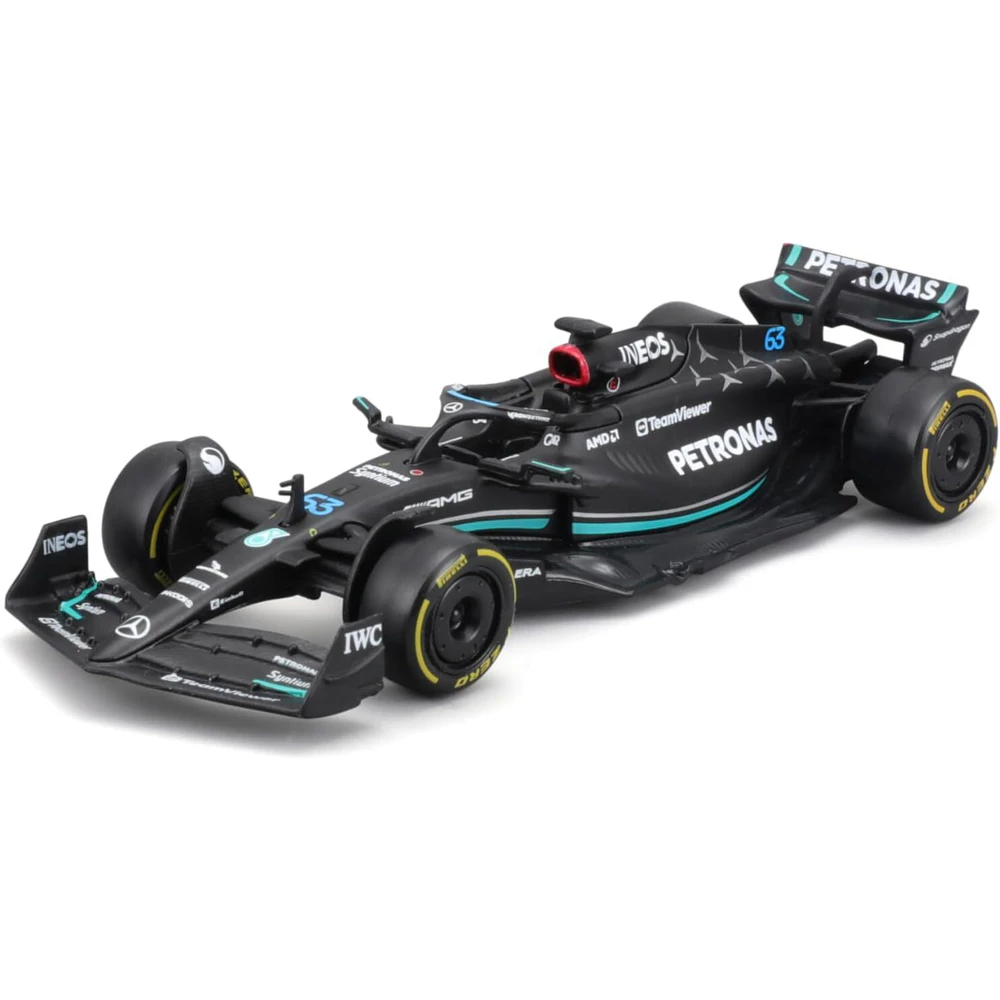 Bburago 1:43 2023 Formula 1 Mercedes W 14 No.63 Russell WB Diecast Model 3+