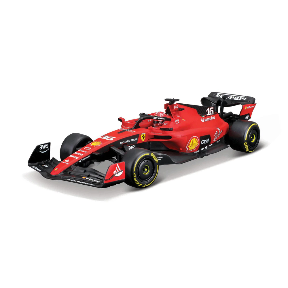 Maisto 2023 F-1 Ferrari SF-23 No.16 Leclerc 2.4 GhZ & Recharge USB 8+