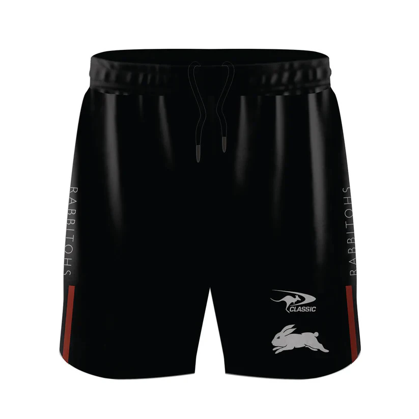 South Syd Rabbitohs 2024 NRL Classic Training Shorts Kids Sizes 6-14!