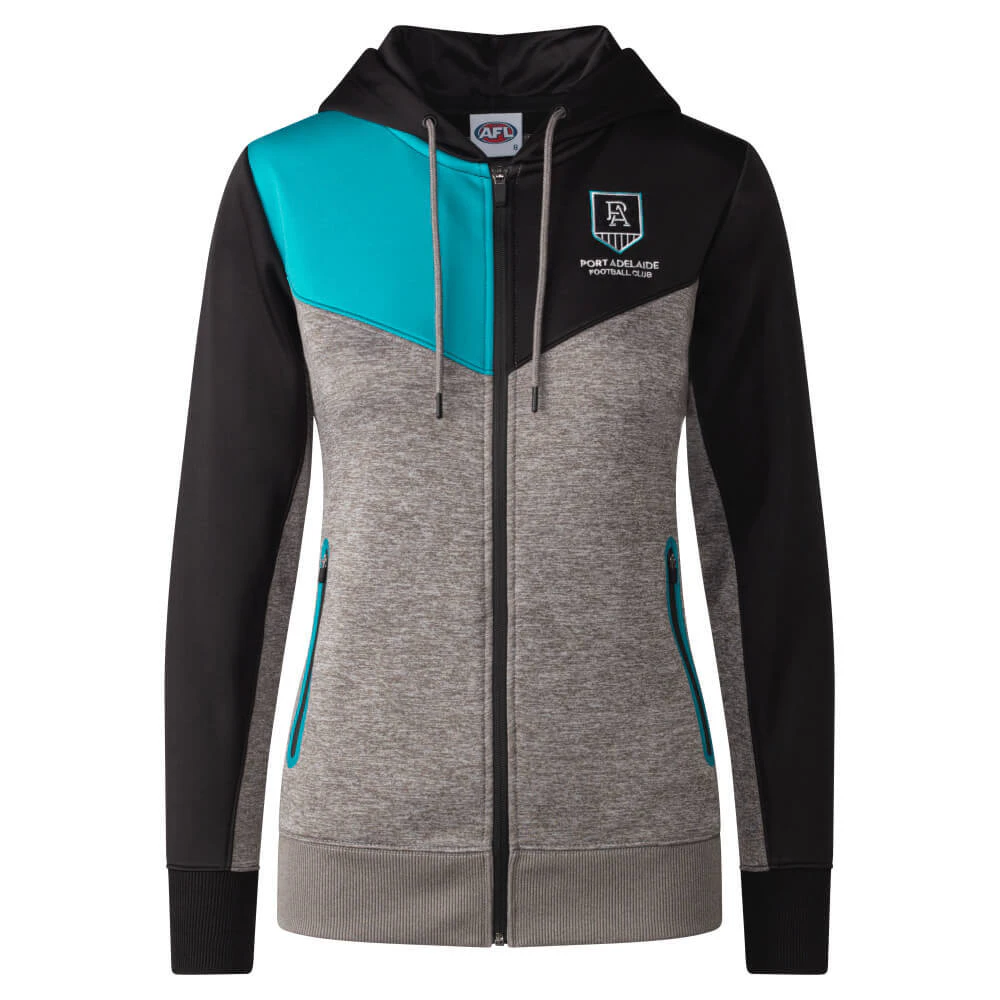 Port Adelaide Power Womens Premium Zipped Hood