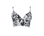 Amour Geometric Crop Top