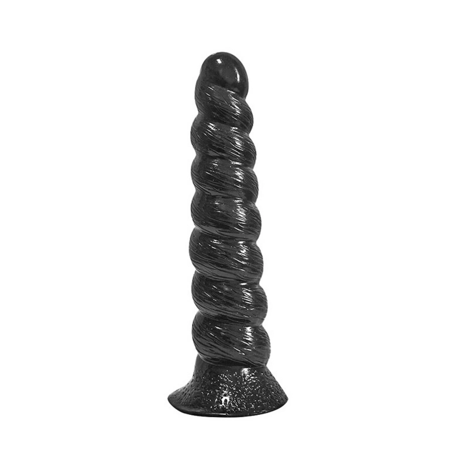 9.6 Thick Spiral Big Dildo Long Anal Plug Gay Dong Huge Monster Giant Sex Toy Black