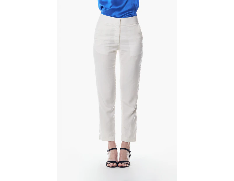 White Tailoring Slim Pants