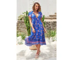 JAASE Soleil Print Nella Midi Dress