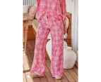 JAASE Pink Lemonade Print Jax Wide Leg Pants