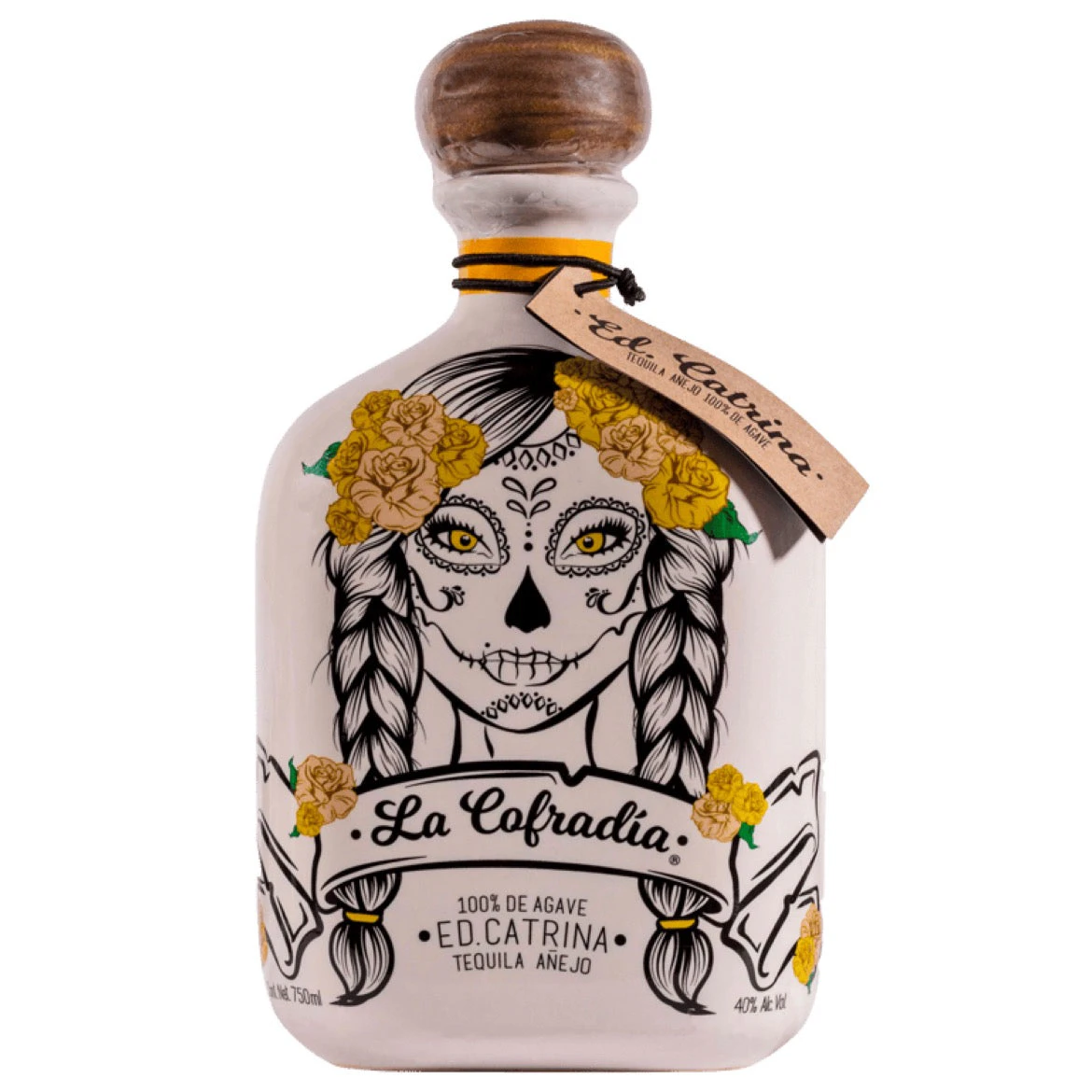 La Cofradia Catrina Anejo Tequila Ceramic 750ml