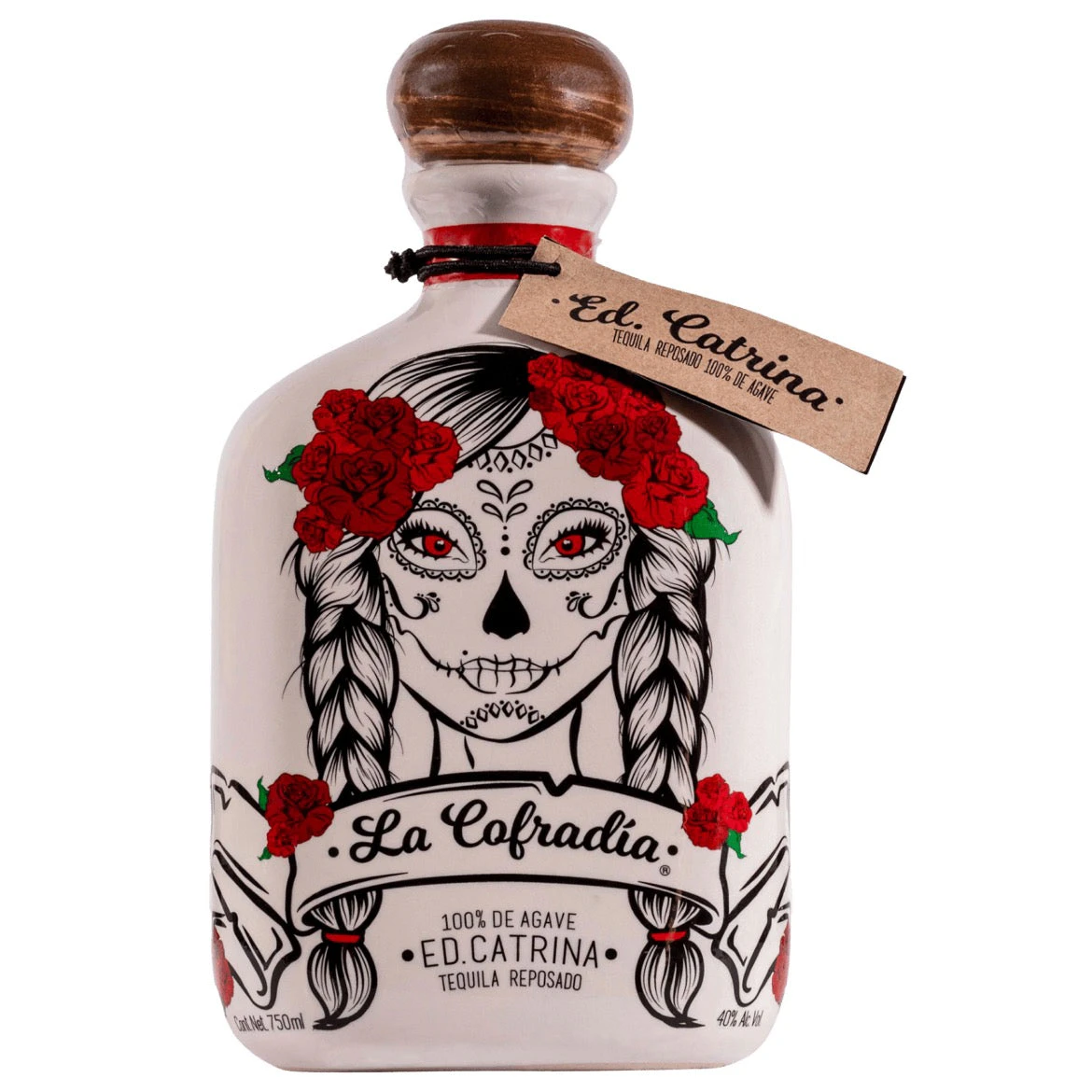 La Cofradia Catrina Reposado Tequila Ceramic 750ml