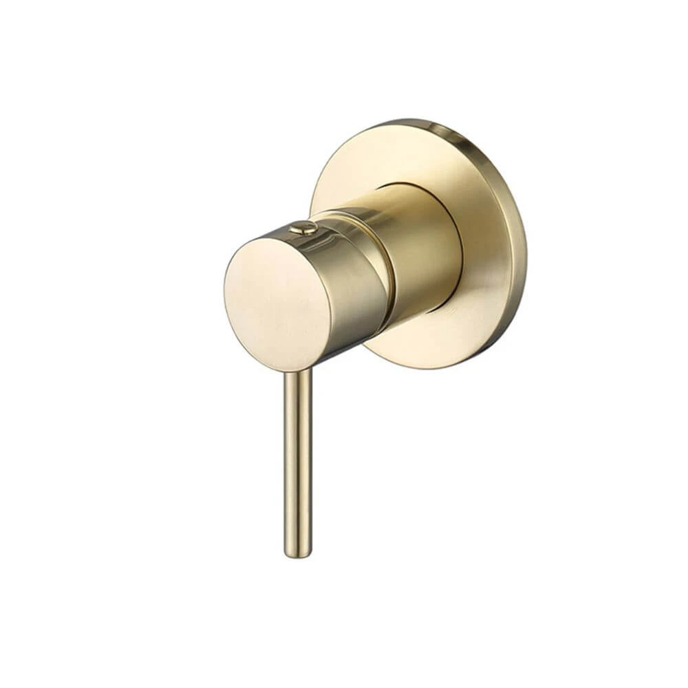 FONTAINE Rosa Shower Wall Mixer - Round - Brushed Gold