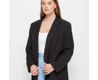 90's Power Shoulder Blazer - Lily Loves - Black