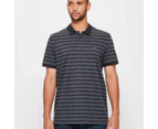 Target Striped Polo Shirt - Black