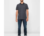 Target Striped Polo Shirt - Black