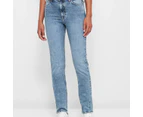 Target High Rise Full Length Straight Denim Jeans - Blue