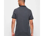 Target Striped Polo Shirt - Black