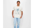 Target Palm Print T-Shirt - Neutral