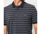 Target Striped Polo Shirt - Black