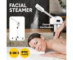 3IN1 Professional Facial Steamer Humidifier Ozone Spa Salon Adjustable Height with LCD Display and Timer Rolling Wheels For Beauty Skin Facial Clean