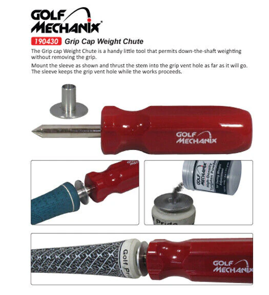 Golf Mechanix Golf Grip Saver Tool - for Adding weight Down a Golf Shaft