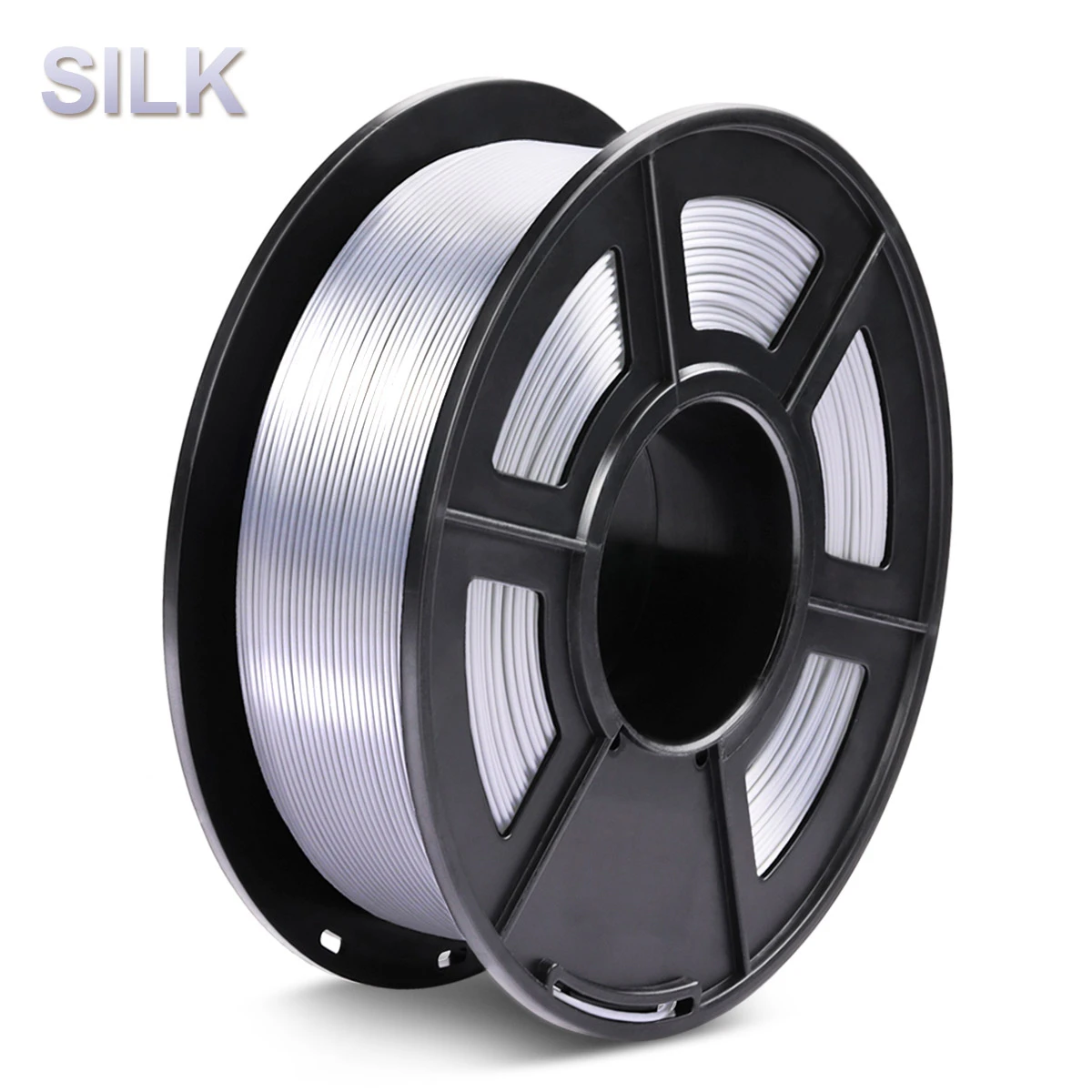 1 x Silk PLA+ 3D Filament 1.75mm Silver - 1KG