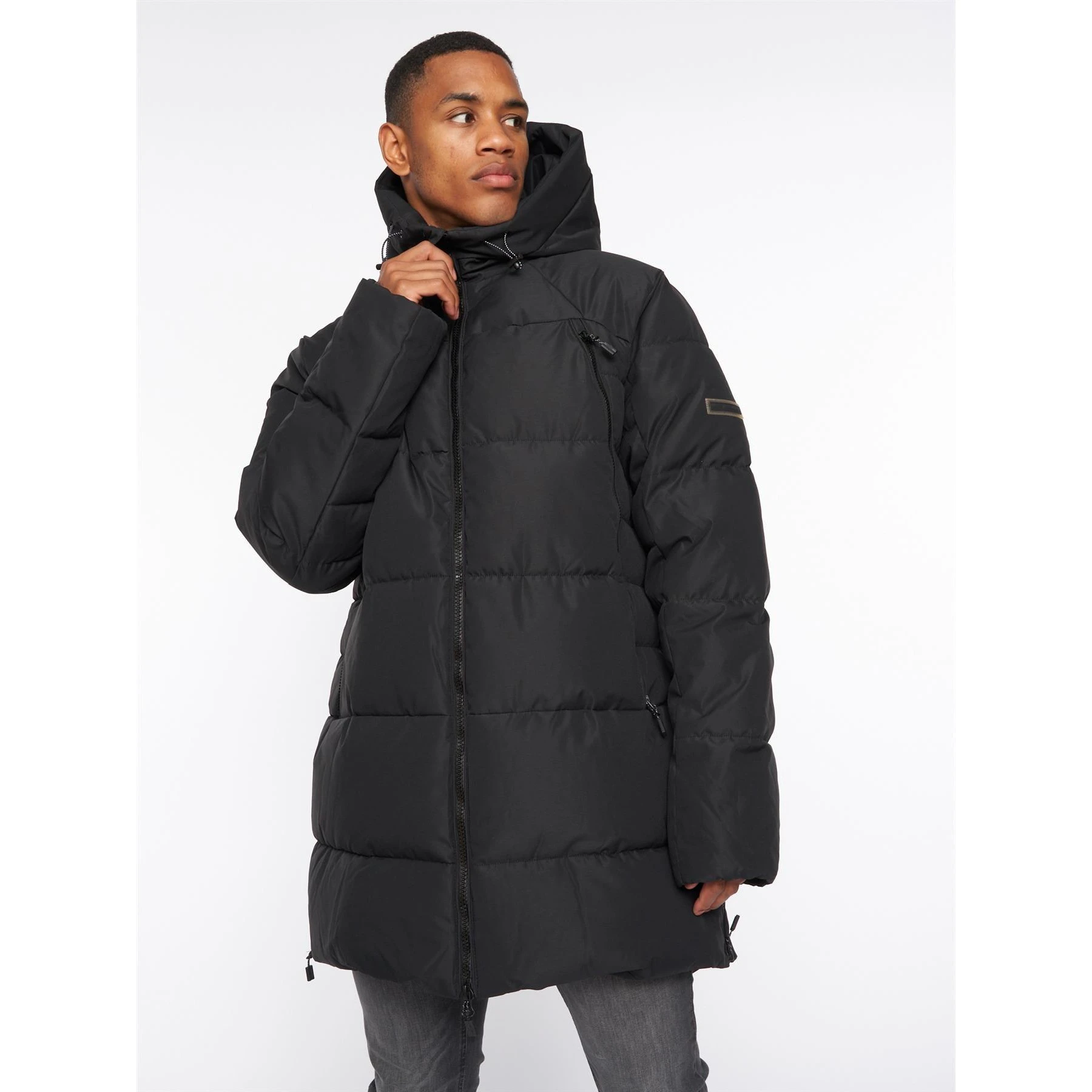 Kings Will Dream Mens Colton Puffer Jacket (Jet Black) - BG1455