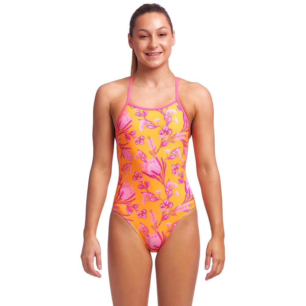 Funkita Girl's Strapped In One Piece FS38G Wild Sands