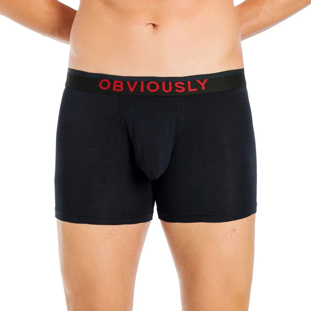 Obviously FreeMan Boxer Brief 3 Inch Leg C00 Black